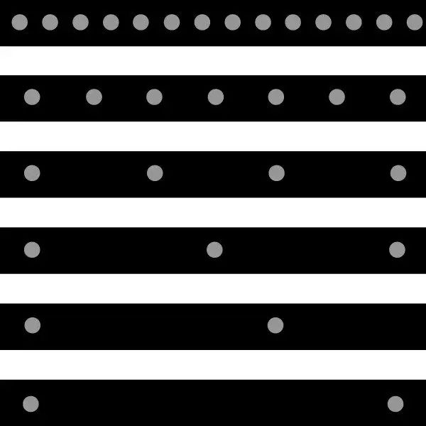 圆点直径 0.25 英寸