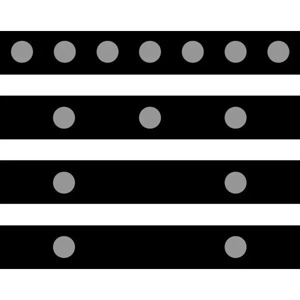 圆点直径 0.50 英寸